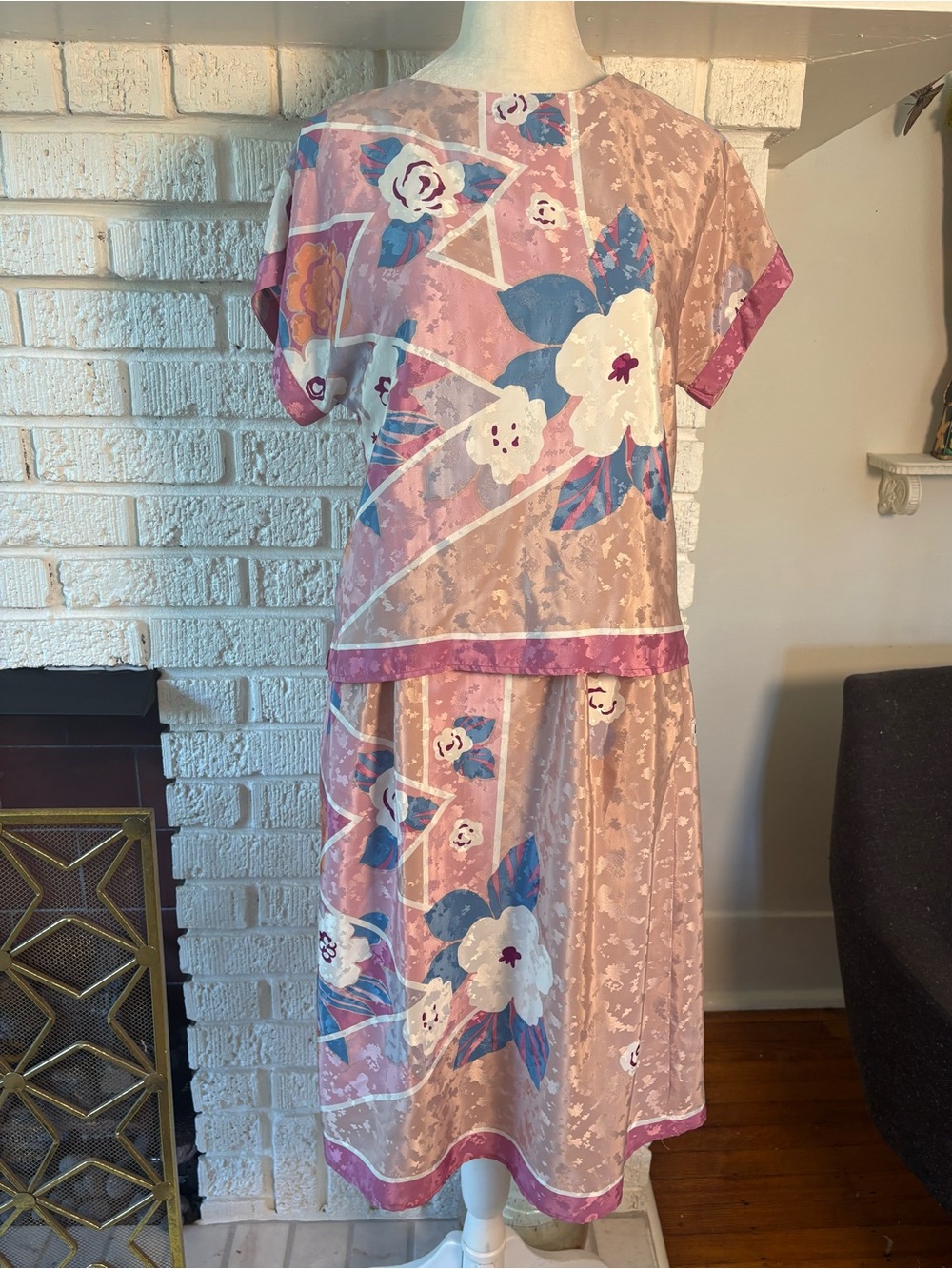 Vintage P.C.F. Donald Curtis Top and Skirt set